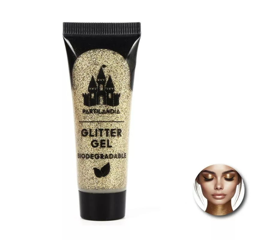 Gel Glitter Biodegradable de 3x8 cm en varios colores