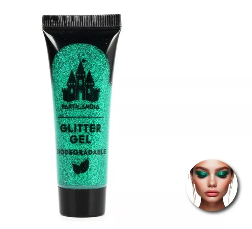 Gel Glitter Biodegradable de 3x8 cm en varios colores