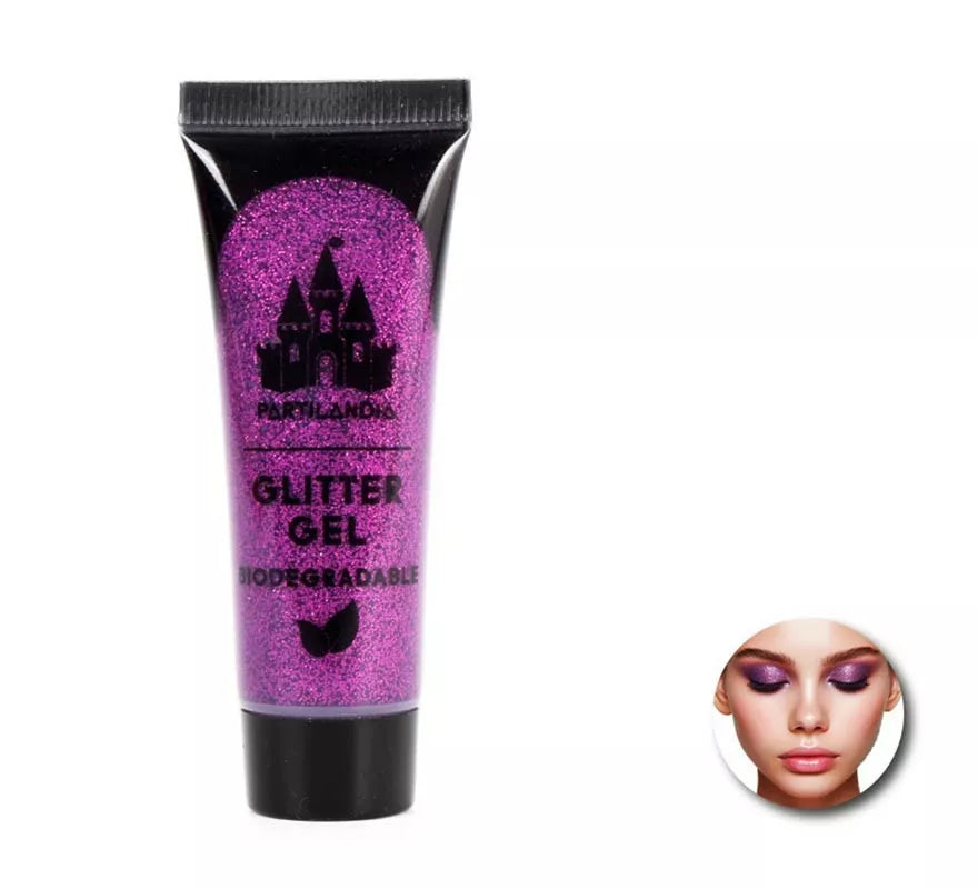 Gel Glitter Biodegradable de 3x8 cm en varios colores