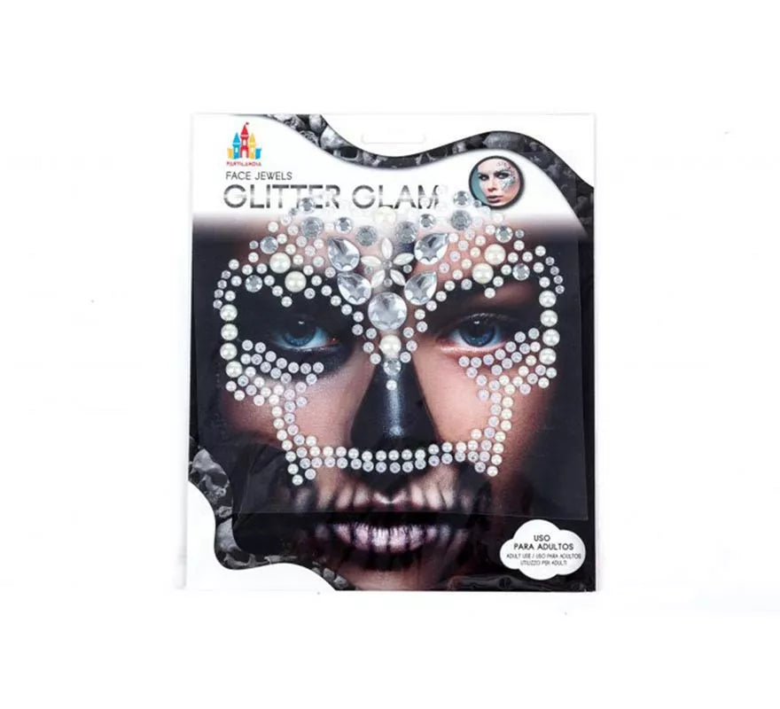 Translation missing: en.Gemas Faciales Adhesivas Calavera brillante