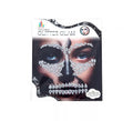Gemas Faciales Adhesivas Calavera plateada