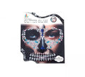 Gemas Faciales Adhesivas Calavera rosa y turquesa