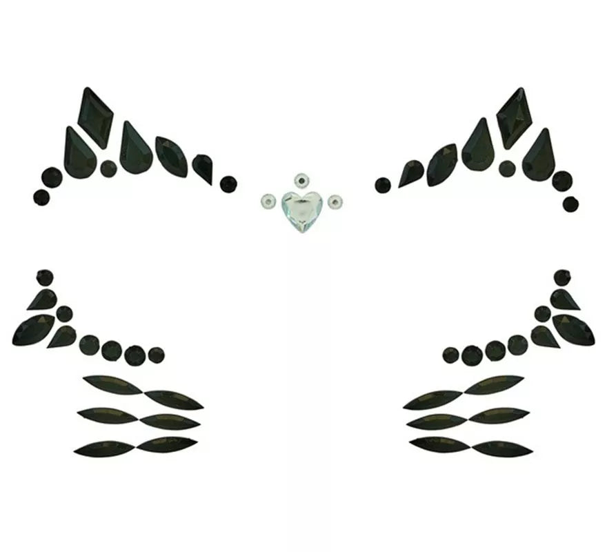 Gemas Faciales Adhesivas de Gata Infantil