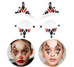 Troubled Clown Adhesive Face Gems