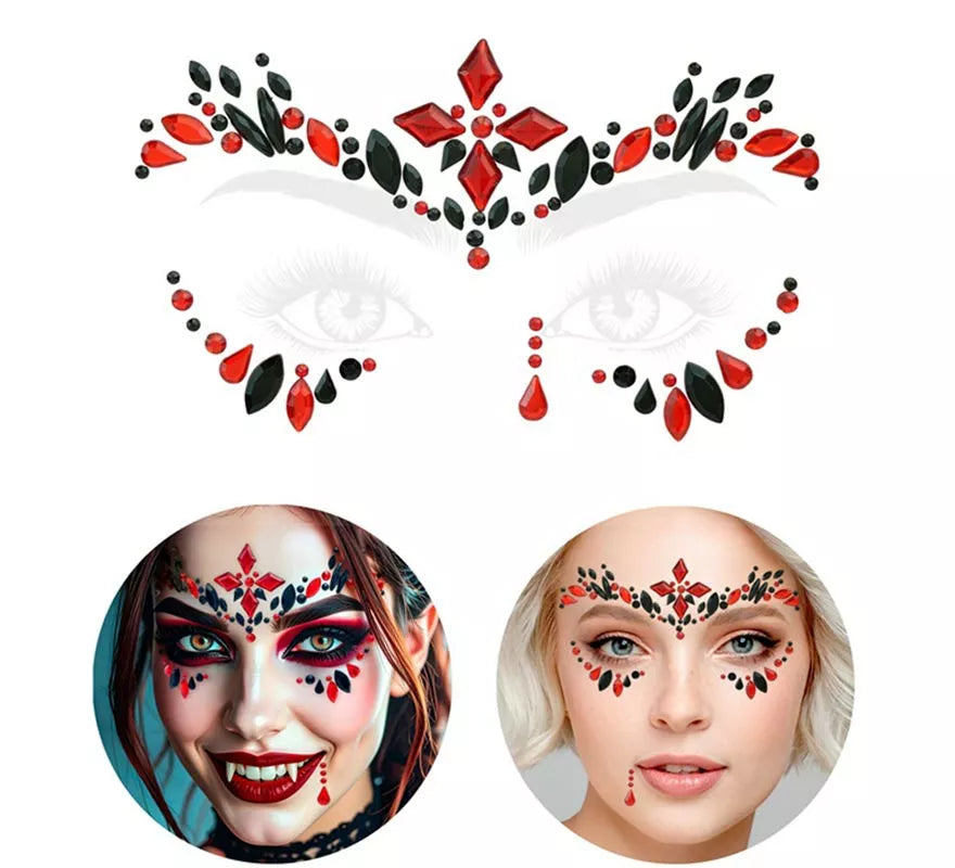 Translation missing: en.Gemas Faciales Adhesivas de Vampiresa Gótica