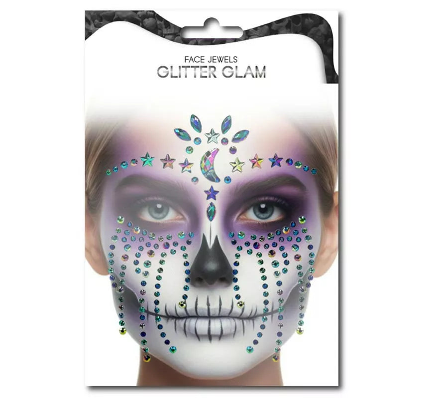 Translation missing: en.Gemas Faciales Fashion Calavera estrellas