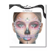 Fashion Face Gems Purple Skull