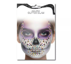 Purple Skull Fashion Face Gems
