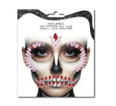 Fashion Face Gems Pink Skull
