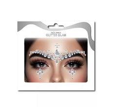 Face Gems Silver Drops