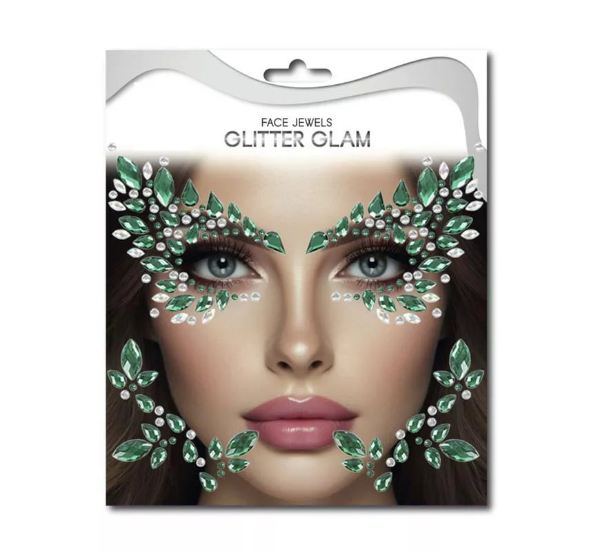 Translation missing: en.Gemas Faciales Sticker Fashion gotas verdes