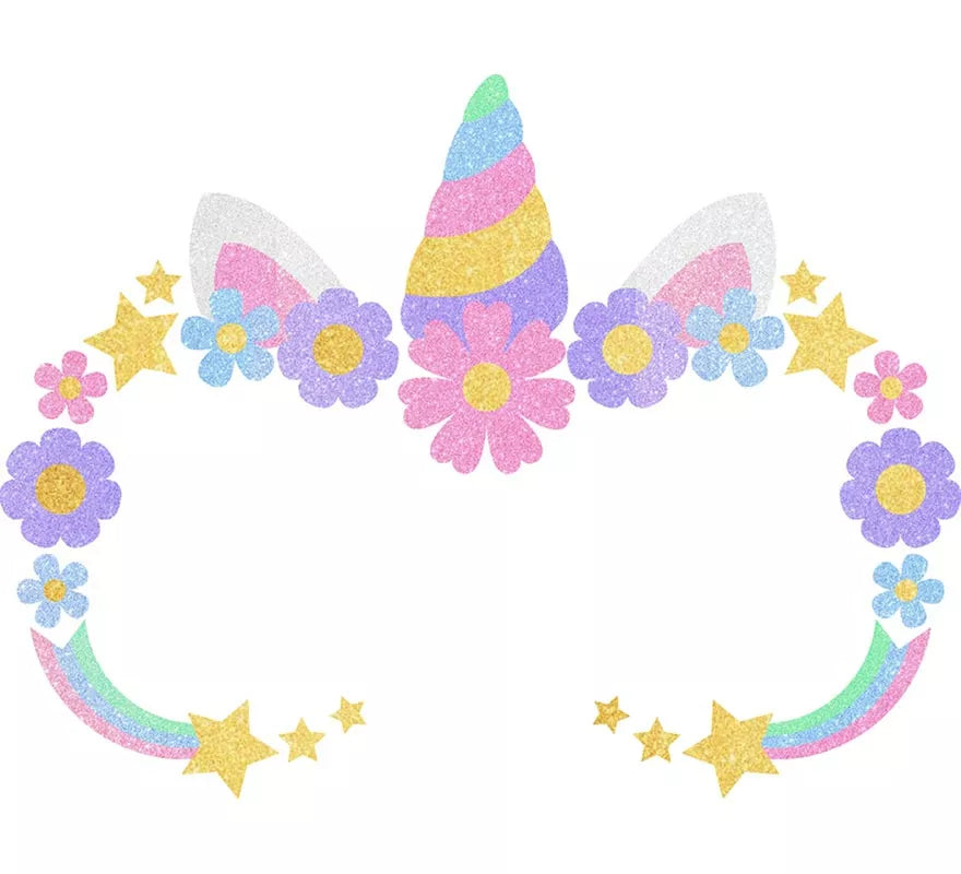 Translation missing: en.Glitter Face de Unicornio para niña