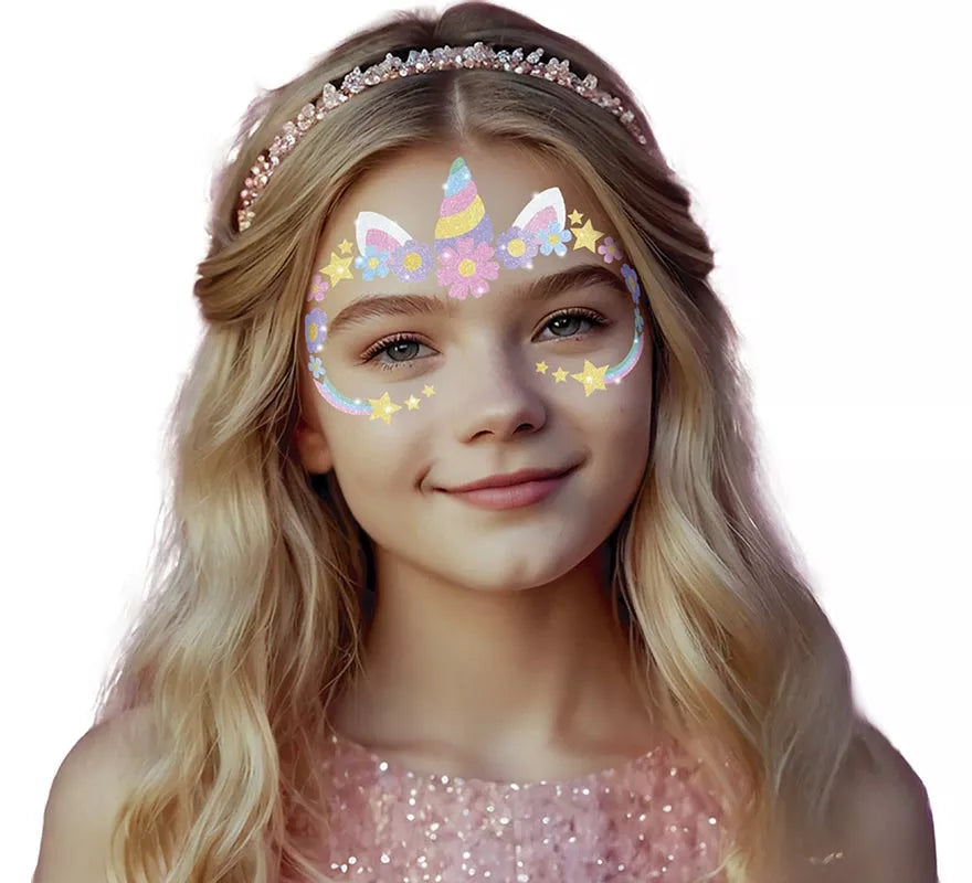 Glitter Face de Unicornio para niña