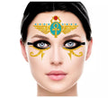 Glitter Face Egipcia dorado y azul