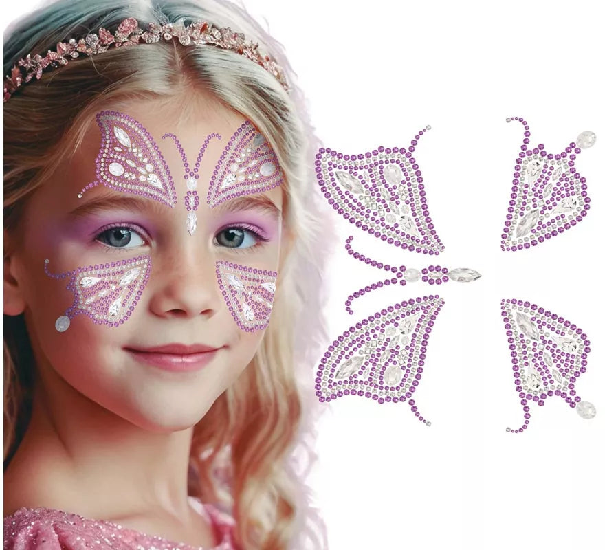 Translation missing: en.Glitter Face Mariposa rosa