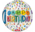 Globo de Film transparente Happy Birthday 30 de 38x40 cm
