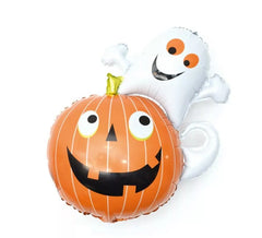 Pumpkin and Happy Ghost Foil Balloon 64x80 cm