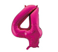 Globo de Foil Número 4 Color Rosa de 86 cm