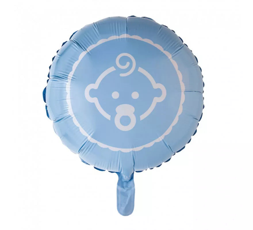 Translation missing: en.Globo de Foil Redondo Bebé Niño de 46 cm