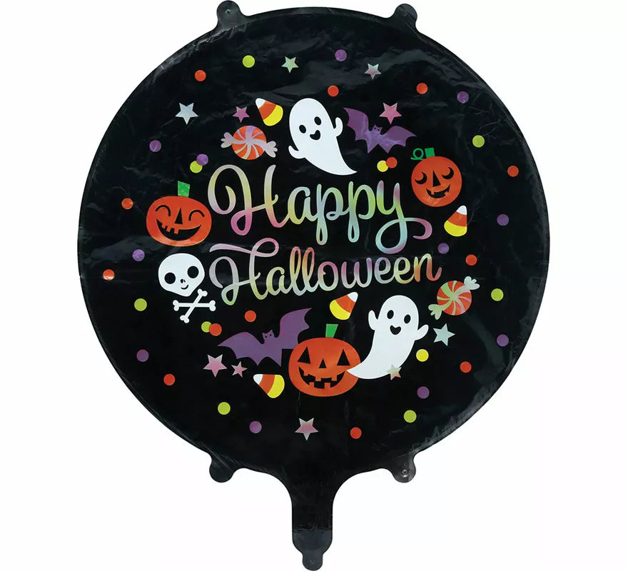 Translation missing: en.Globo de Foil Redondo Happy Halloween de 50 cm