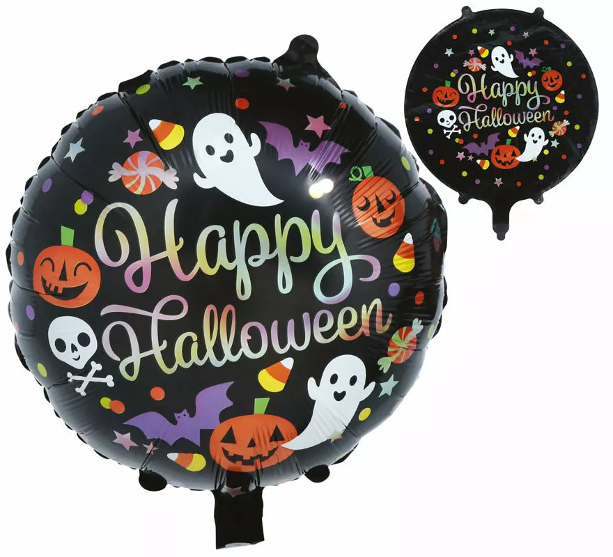 Translation missing: en.Globo de Foil Redondo Happy Halloween de 50 cm