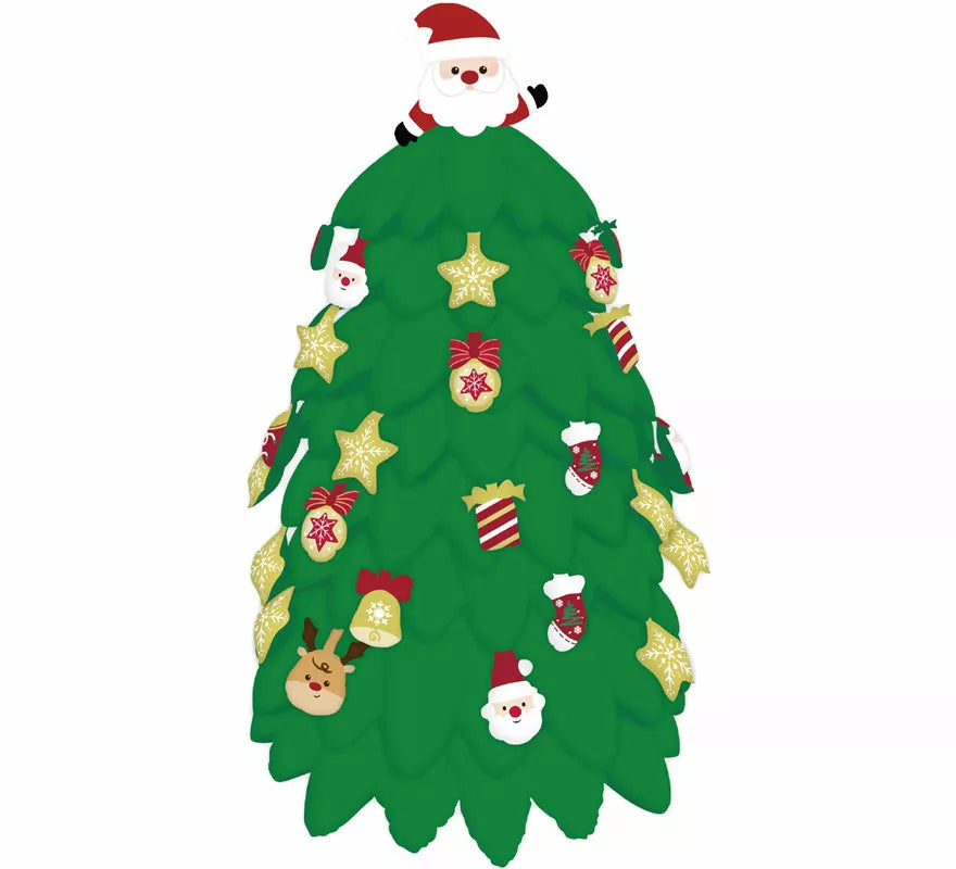 Translation missing: en.Globo Foil Árbol Navidad Standing 126x130 cm