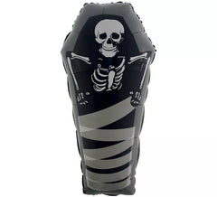 Coffin Foil Balloon with Skeleton 57x99 cm