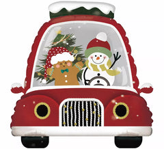 Christmas Car Foil Balloon 55x54 cm