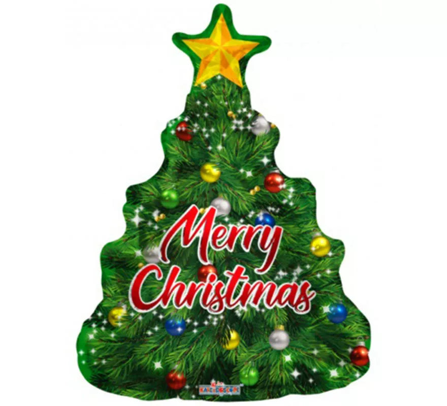 Globo Foil de Árbol de Navidad de 91 cm