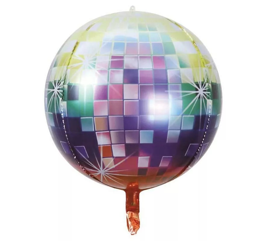 Translation missing: en.Globo Foil de Bola de Disco multicolor de 55 cm