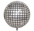 Globo Foil de Bola de Disco plateada de 55 cm