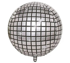 55cm Silver Disco Ball Foil Balloon