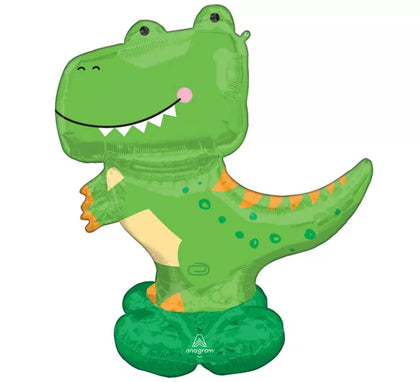 Globo Foil Gigante Airloonz Dinosaurio T-Rex 114x137 cm