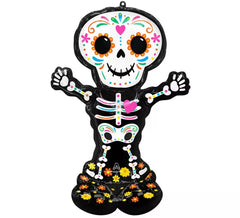 Airloonz Giant Foil Balloon Skeleton Day of the Dead 88x132 cm