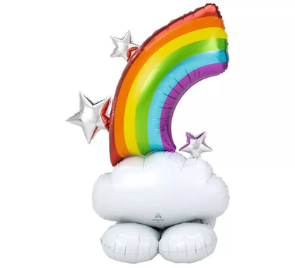 Globo Foil Gigante Airloonz Nubes y Arcoíris 91x132 cm