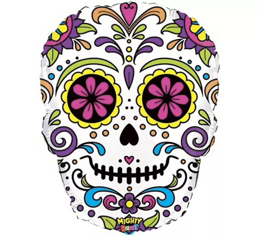Translation missing: en.Globo Foil Metalizado de Catrina Mexicana de 68 cm