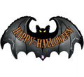 Globo Foil Metalizado de Murciélago Happy Halloween de 106 cm