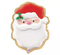 Globo Foil Metalizado Galleta Papá Noel de 60 cm