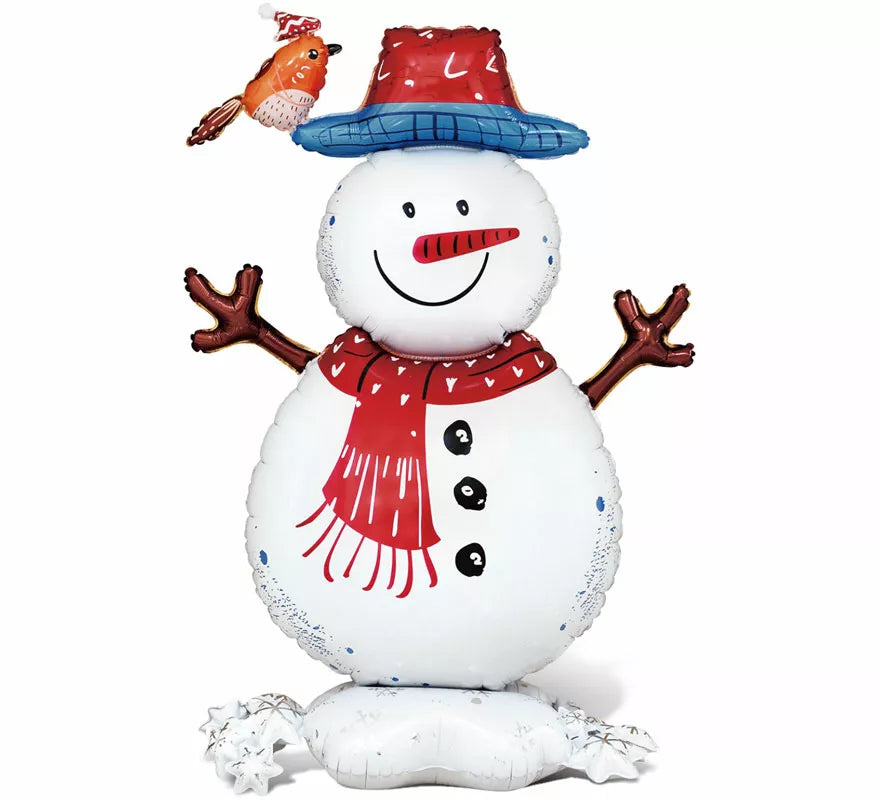 Translation missing: en.Globo Foil Muñeco de Nieve Base 79x57x26 cm