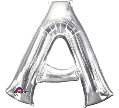 86 cm Silver Letter A Balloon