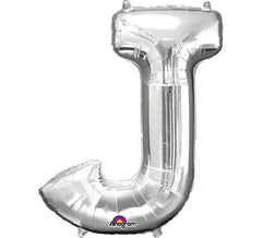 86 cm Silver Letter J Balloon