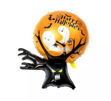 Globo Poly Árbol y Luna de 98x81 cm