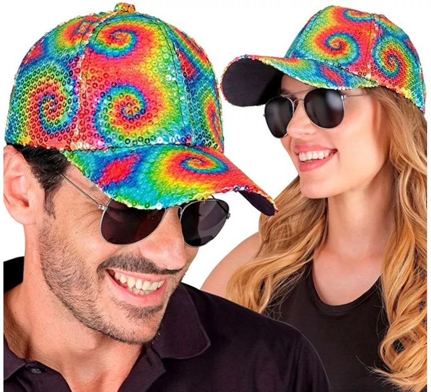 Gorra Años 80 con Lentejuelas