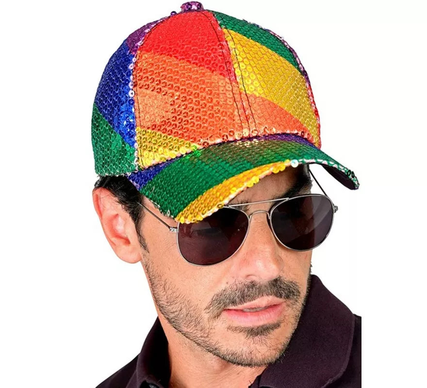 Translation missing: en.Gorra Arcoíris con Lentejuelas