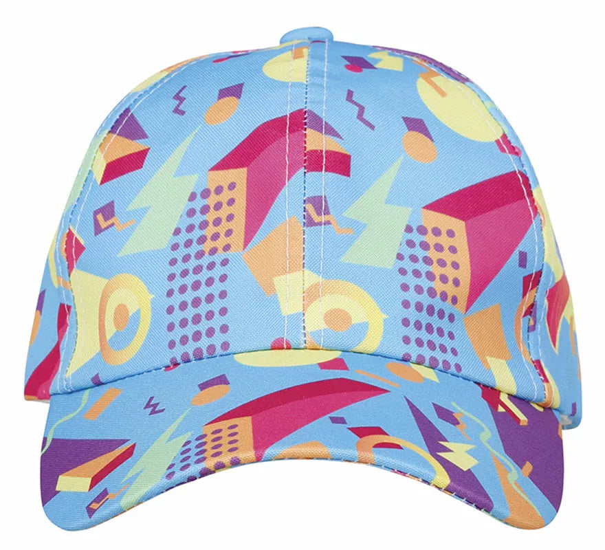 Gorra Azul con estampado de los Años '80