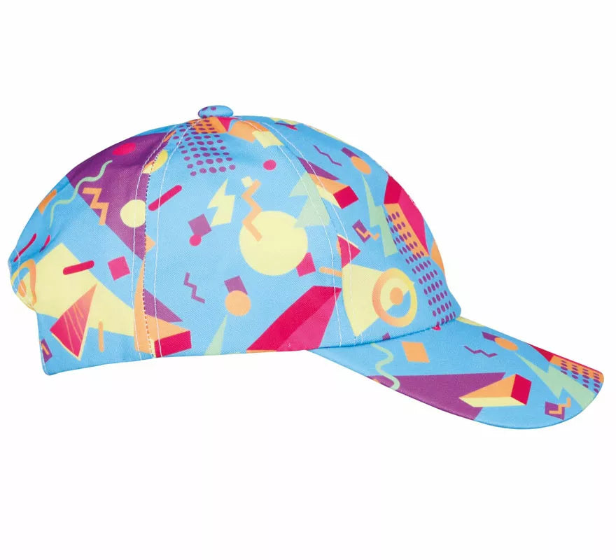 Gorra Azul con estampado de los Años '80