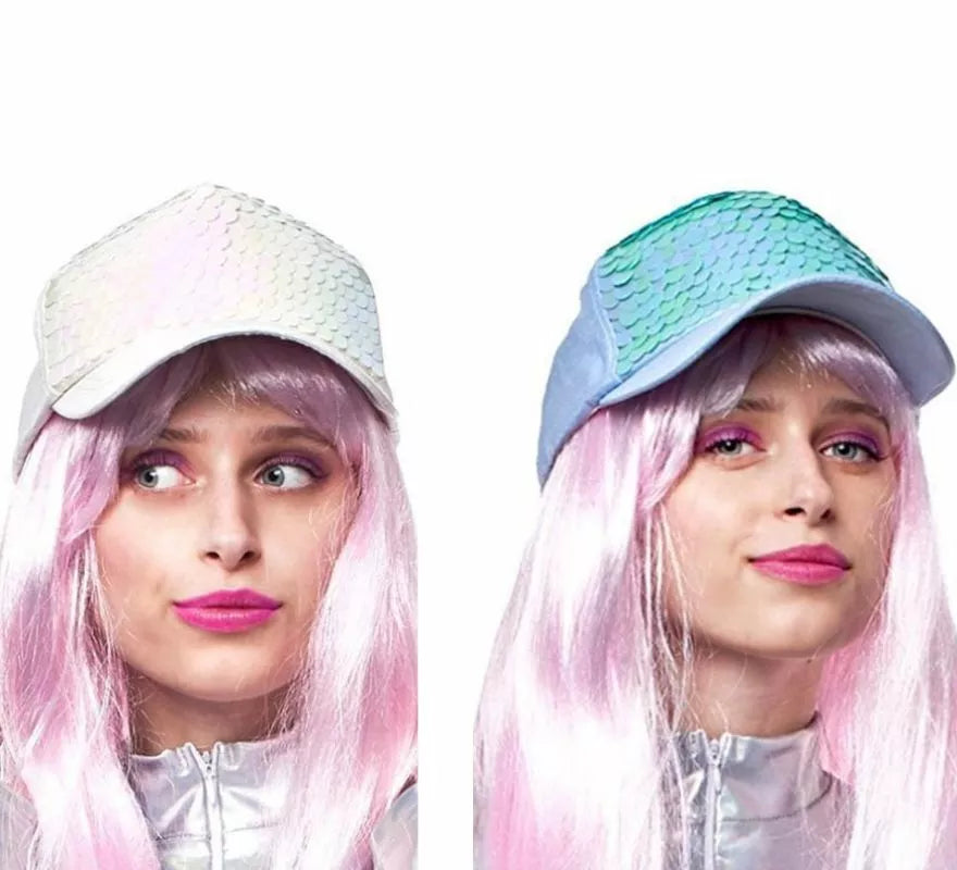 Translation missing: en.Gorra con Escamas de Sirena en varios colores