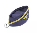 Gorra de Azafata azul con dorado adulto