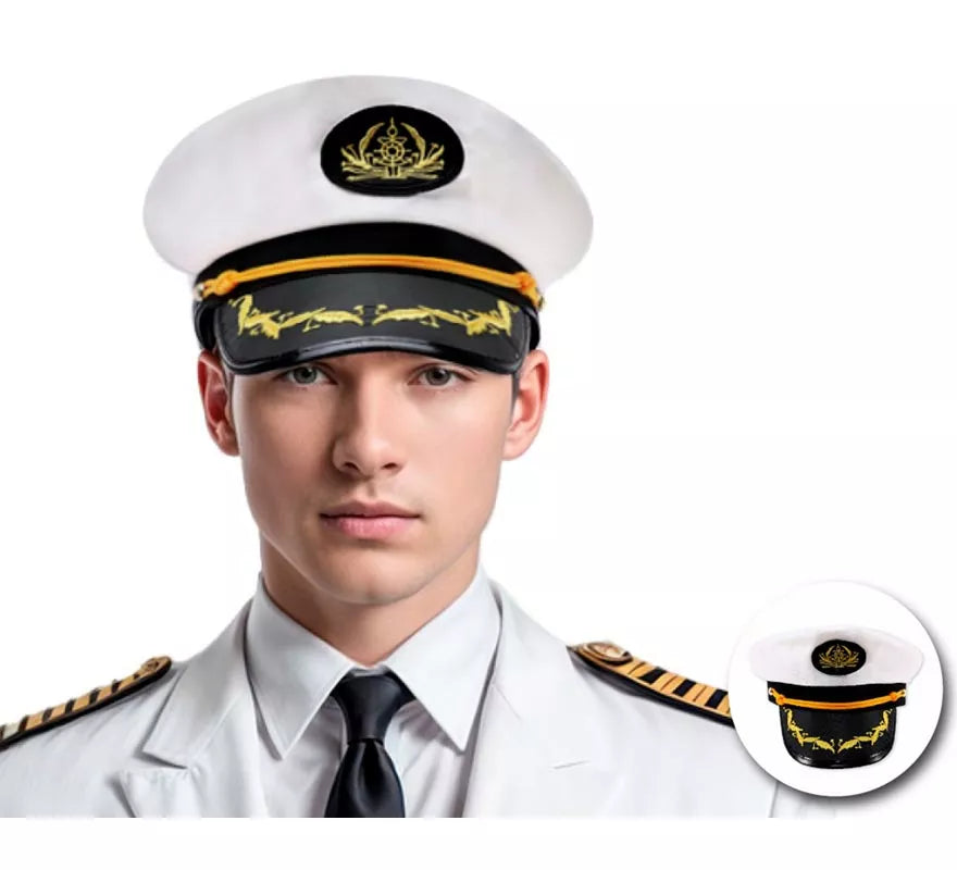 Translation missing: en.Gorra de Capitán de Barco adulto