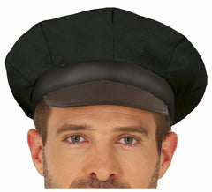 Boné de motorista preto adulto